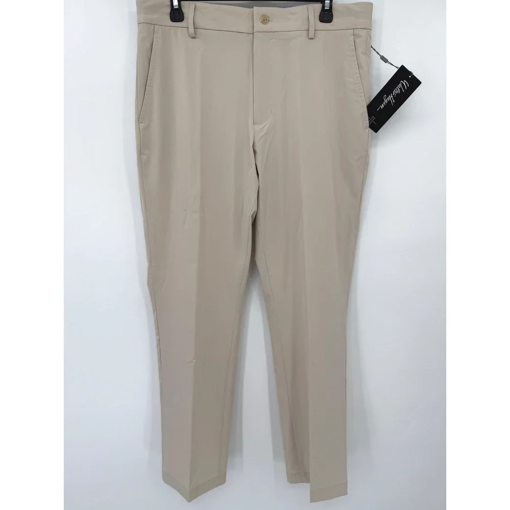 Walter Hagen Golf Pants Men 32x30 Khaki Performance 11 Standard 4-Way Stretch